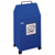 Afvalbak voor kringloopmateriaal inhoud 45 l, b x h x d = 320x710x310 mm, verrijdbaar plaatstaal, blauw RAL 5010