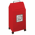 Afvalbak voor kringloopmateriaal inhoud 45 l, b x h x d = 320x710x310 mm, verrijdbaar plaatstaal, rood RAL 3000