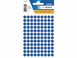 Herma Markeer punten diameter 8 mm rond, donkerblauw (pak 540 stuks)