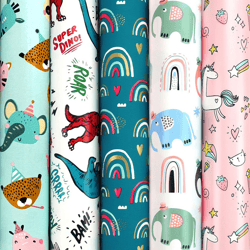 Inpakpapier Rotolux Rosie 200x70cm assorti
