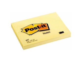 Post-it Notes Canary Yellow 76 x 102 mm (pak 12 blokken)