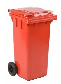 Afvalcontainer oranje