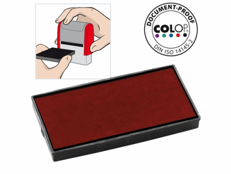 Inktkussen Colop E/50 rood/pak 2 artikel afbeelding