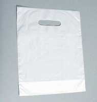 Ldpe DKT draagtassen 45x50+2x4cm 50my Wit.