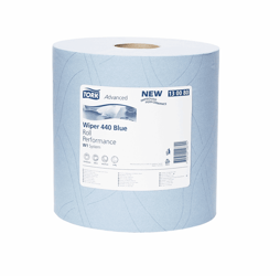 Tork Industrial Heavy-Duty Rol Poetspapier 3-laags Blauw W1 nr.130080 (verp/1 rol) artikel afbeelding