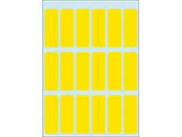 Etiket HERMA 3651 12x34mm geel 90 stuks