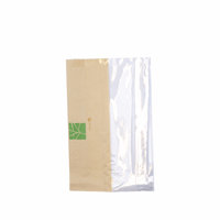 Paperwise/PLA vensterzak 230x140x(2x30)mm, met zijvenster