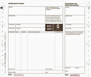 Vrachtbrief Budget BVA 1562 240x200mm 4voud 100stuks artikel afbeelding