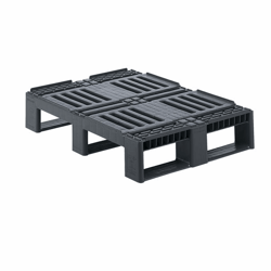 Halve kunststof pallet grijs vanaf 10 st.