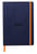 Notitieboek Rhodia A5 lijn 80 vel 90gr nachtblauw