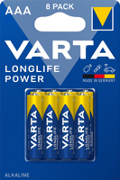 Batterij VARTA Longlife Power 8x AAA