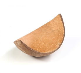 Coconut bootje, circa 100 x 65 x h15/50 mm