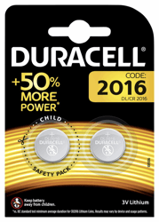 Batterij Duracell knoopcel 2xCR2016 lithium Ø20mm 3V-90mAh artikel afbeelding