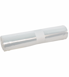 LDPE afvalzakken 70 x 110 cm transparant, T50, 120 liter. artikel afbeelding