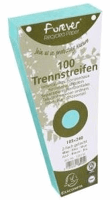 Exacompta Scheidingsstroken trapezium 180 g/m², gerecycleerd, met perforatie, blauw (pak 100 stuks)