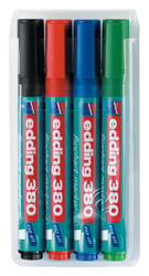 Viltstift edding 380 flipover rond 1.5-3mm assorti set à 4 stuks