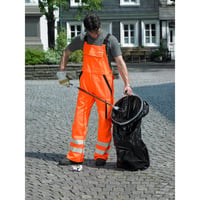 Afvalzakhouder/zakkenklem voor een inhoud van 120 l, VE = 5 stuks zilverkleurig/zwart