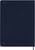 Notitieboek Moleskine XL 190x250mm blanco hard cover sapphire blue