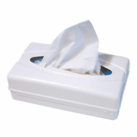Facial tissues dispenser, wit kunststof uitvoering