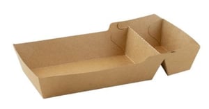FSC® kraft/PLA coated snackbakje A9+/A22