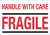 Waarschuwingsetiket IEZZY handle with care fragile 100mmx70mm 500st