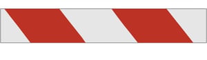 tesa® Markeringstape Premium 50 mm x 66 m, rood/wit (rol 66 meter)