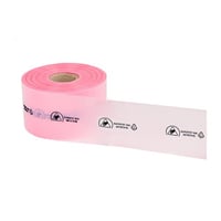 ESD beschermende roze zak afmeting 100mm x 250m, dikte 90micron, verpakt per 1 rol