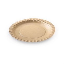 FSC® Kraft bord met vetbarrière 23cm Ø bruin