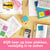 Memoblok 3M Post-it 654 76x76mm Energetic Colours