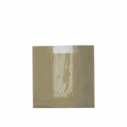 Kraft/PLA vensterzak 14,5x13,5x(2x3,5)cm artikel afbeelding