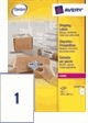 ETIKET AVERY L7167-100 199.6X289.1MM 100ST artikel afbeelding