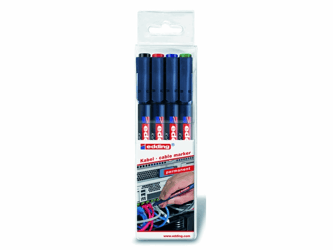 Edding Kabelmarker 8407 0,3 mm, assorti (set 4 stuks) artikel afbeelding