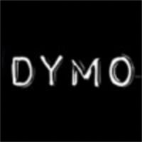 Reliëftape Dymo embossing plastic 9mm wit op zwart