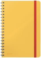 Notitieboek Leitz Cosy B5 lijn spiraal geel