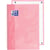 Notitieboek Oxford Touch Europeanbook A4+ 4-gaats lijn 80vel pastel roze