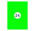 Etiket Rillprint 70x37mm fluorgroen 2400 etiketten