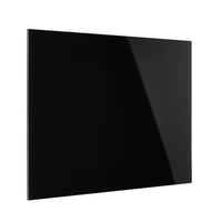 Designbord van glas, magnetisch b x h = 800x600 mm kleur diepzwart