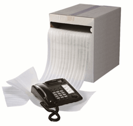 Schuimfolie rol geperforeerd in dispenserdoos 28,5 cm x 80 m x 2 mm, om de 30 cm geperforeerd artikel afbeelding