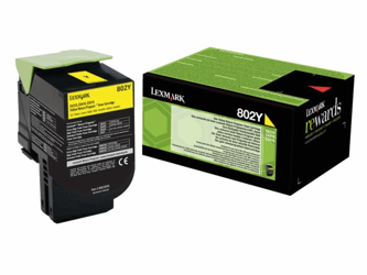 TONERCARTRIDGE LEXMARK 80C20Y0 PREBATE 1K GEEL artikel afbeelding