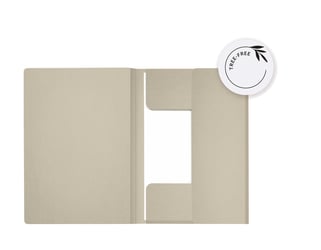 Dossiermap Secolor Tree-Free A4 3 kleppen 226gr grijs