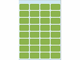 Etiket HERMA 3645 12x19mm groen 160 stuks