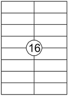 Etiket Avery DP167-100 105x37mm wit 1600stuks