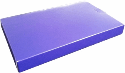 Brievenbusdoos A4+ 350x250x28mm Paars 650 grm Verpakt per 75 stuks artikel afbeelding