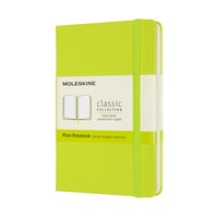 Notitieboek Moleskine pocket 90x140mm blanco hard cover lemon green