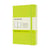 Notitieboek Moleskine pocket 90x140mm blanco hard cover lemon green