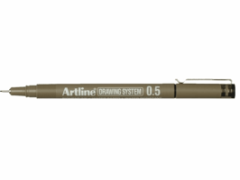 Fineliner Artline technisch 0.5mm zwart