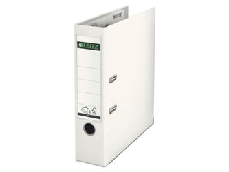 Leitz 180° Ordner, A4, Rugbreedte 80 mm, Karton met Polypropyleen, Wit artikel afbeelding