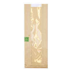 Paperwise/PLA vensterzak 330x120x(2x30)mm, met middenvenster artikel afbeelding