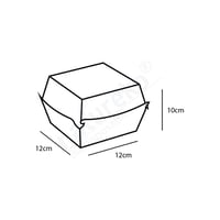 FSC® kraft hamburgerbox 120x120x100mm