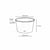 Kraft/PLA foodcontainer 8oz/240ml/96mm Ø x 51mm